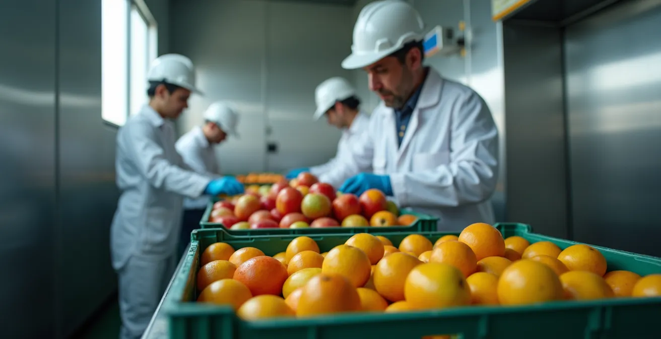 Instalación de preenfriamiento con sistema de aire forzado para frutas recién cosechadas