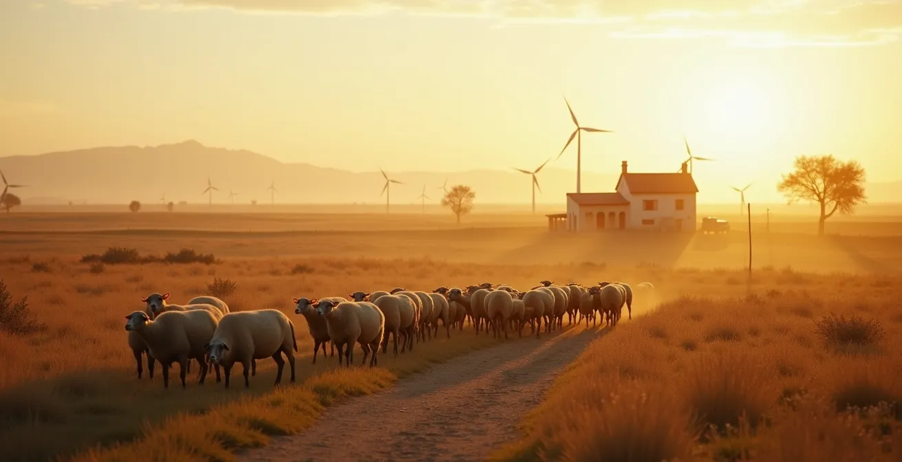 Ganadería familiar española implementando programa de mejora genética accesible