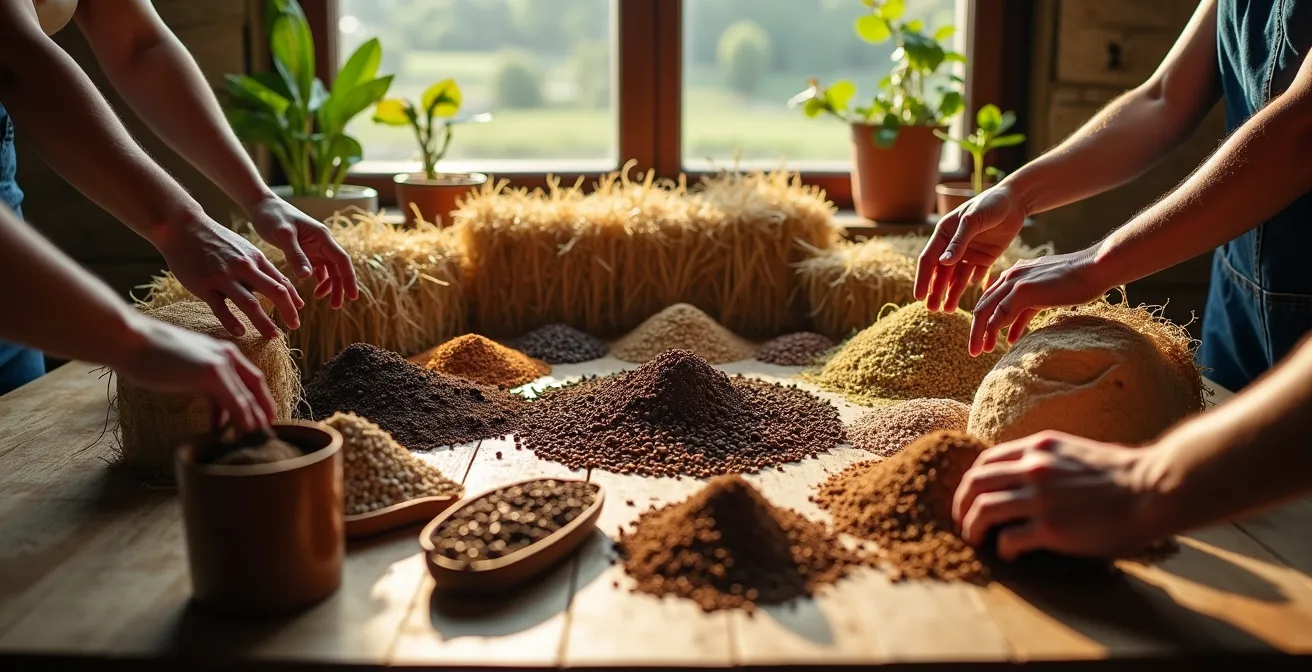 Red de intercambio de subproductos entre finca agrícola y empresas locales